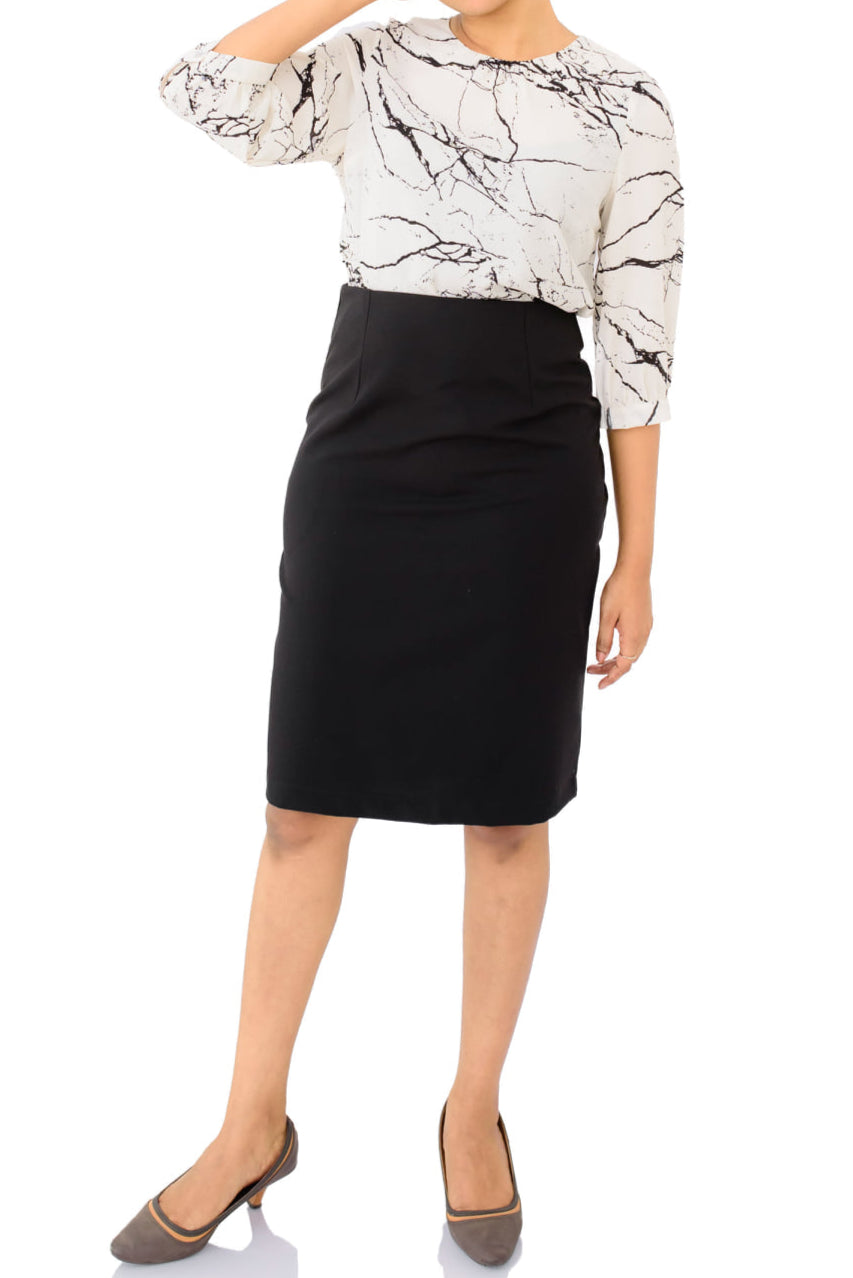 Onyx Pencil Skirt