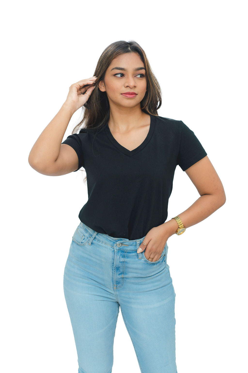 V NECK T-SHIRT