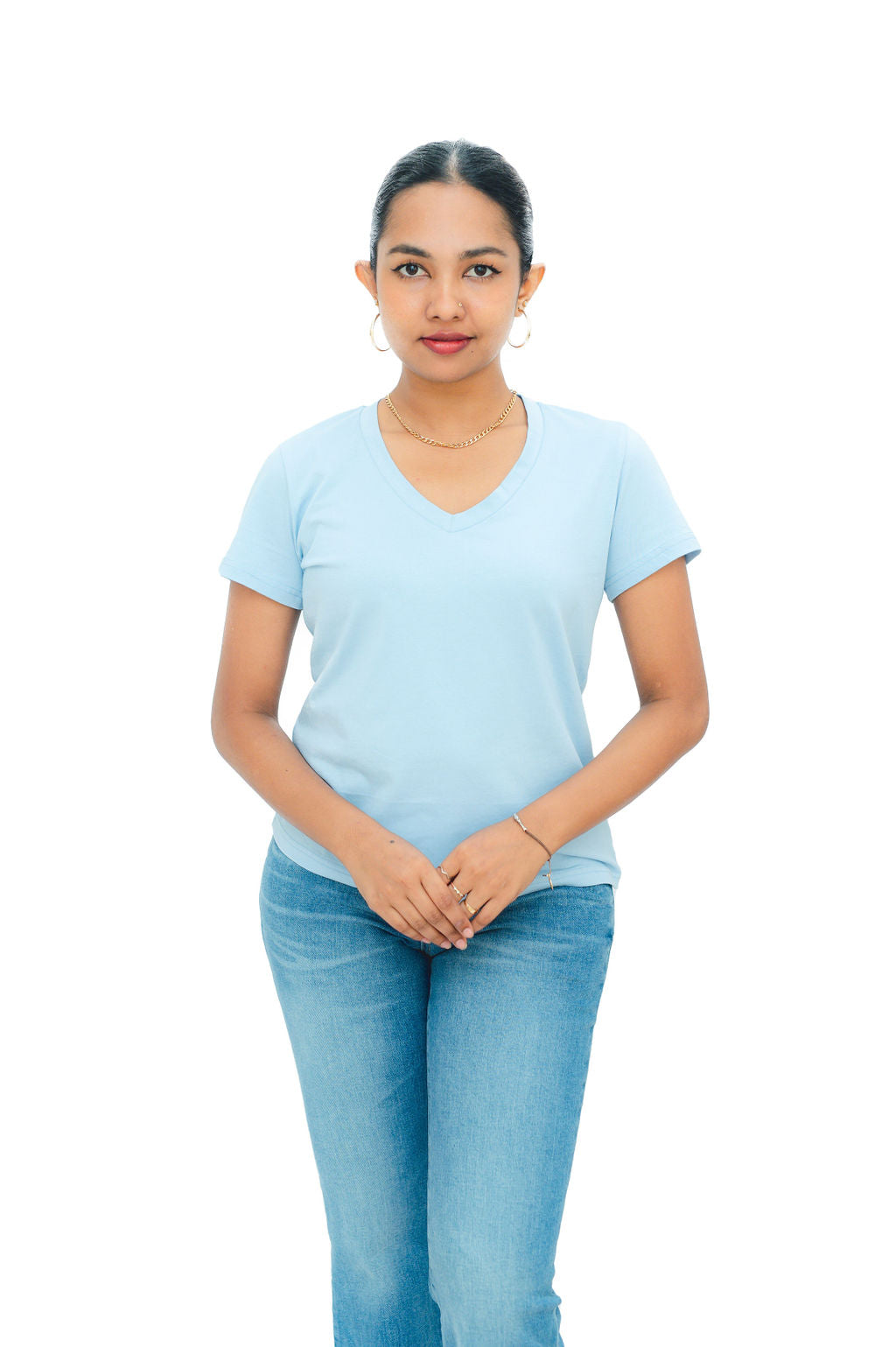 V NECK T-SHIRT