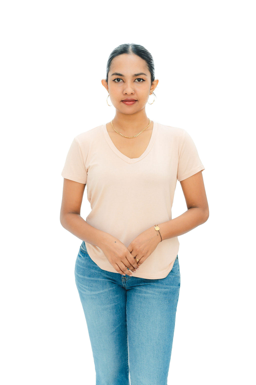V NECK T-SHIRT