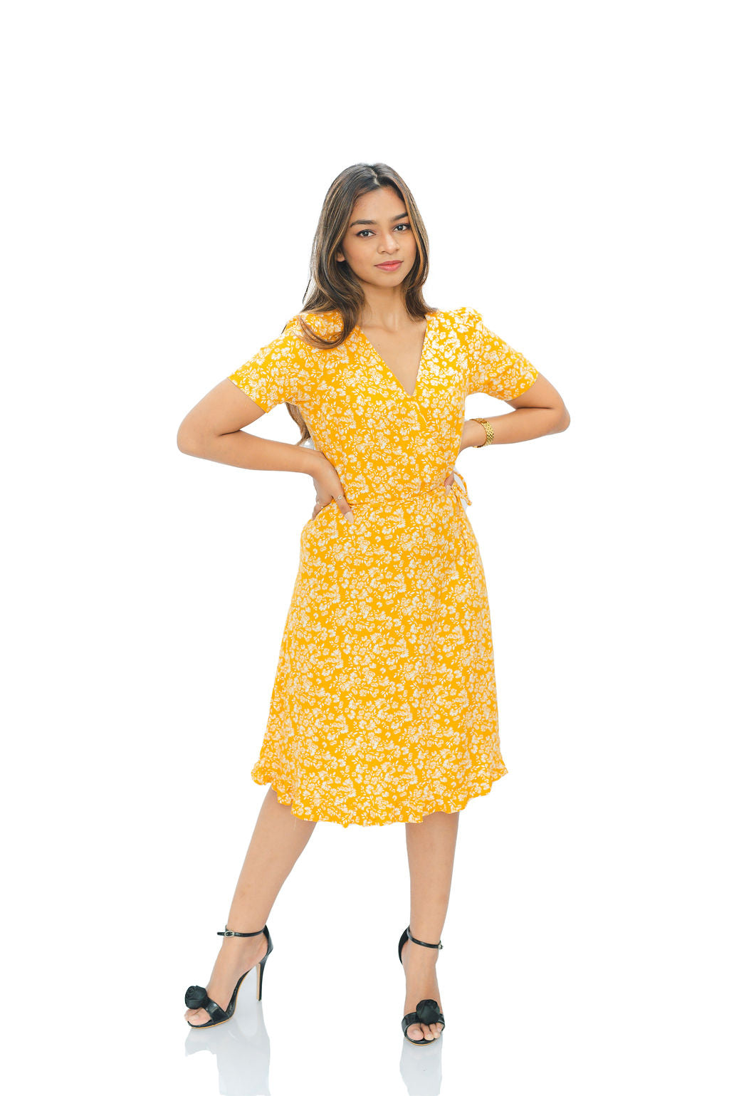 FRILL HEM MIDI DRESS – Octivia Collection